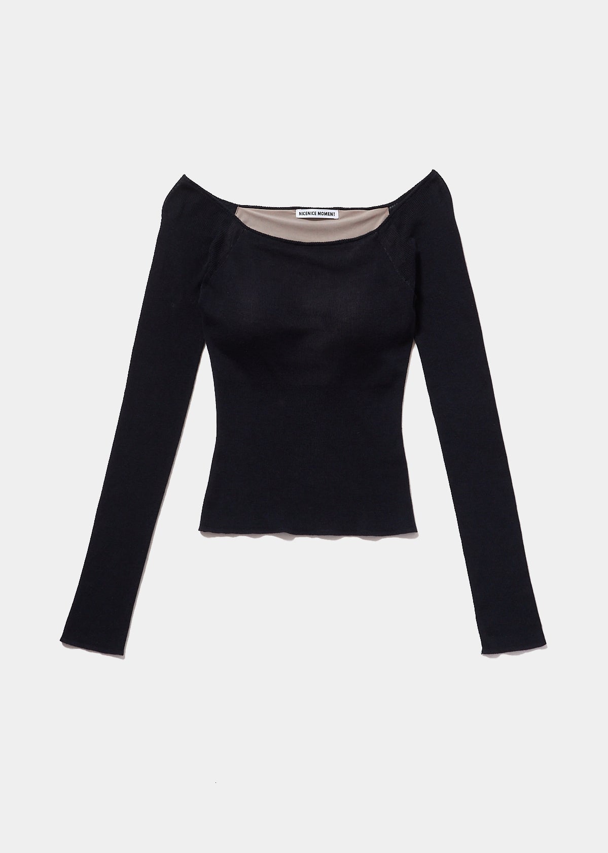 CROPPED OPEN SHOULDER