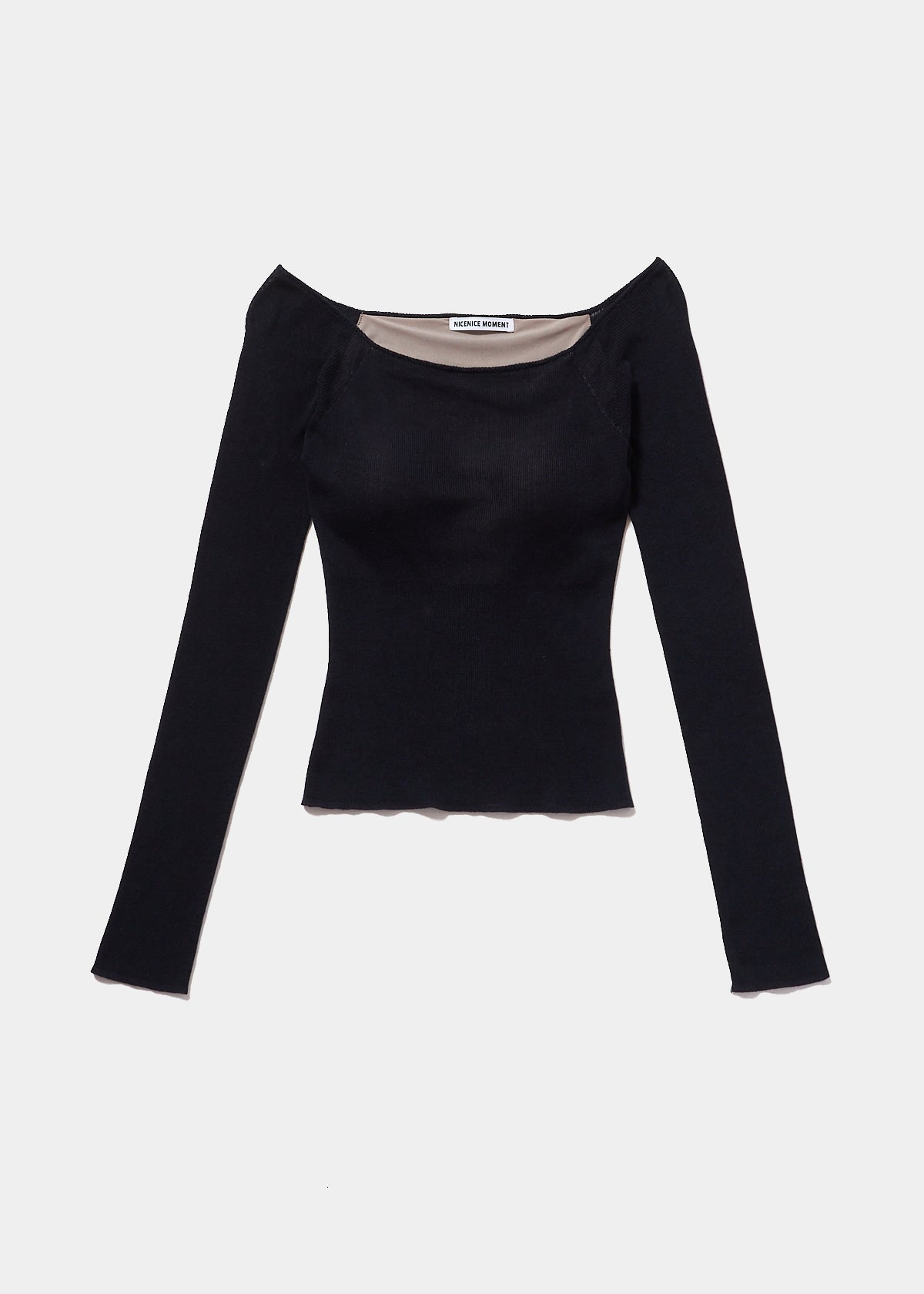 CROPPED OPEN SHOULDER