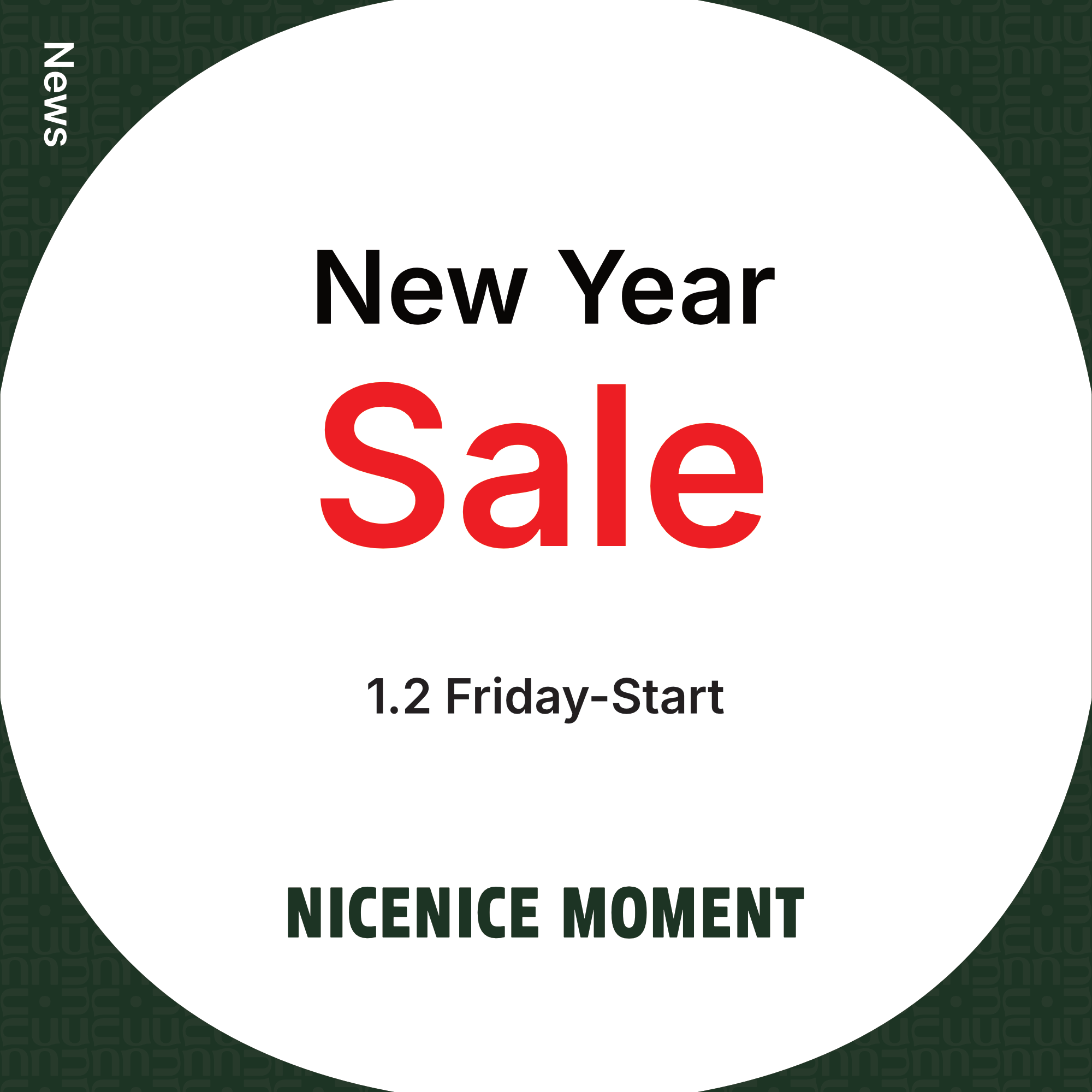 New Year Saleのお知らせ