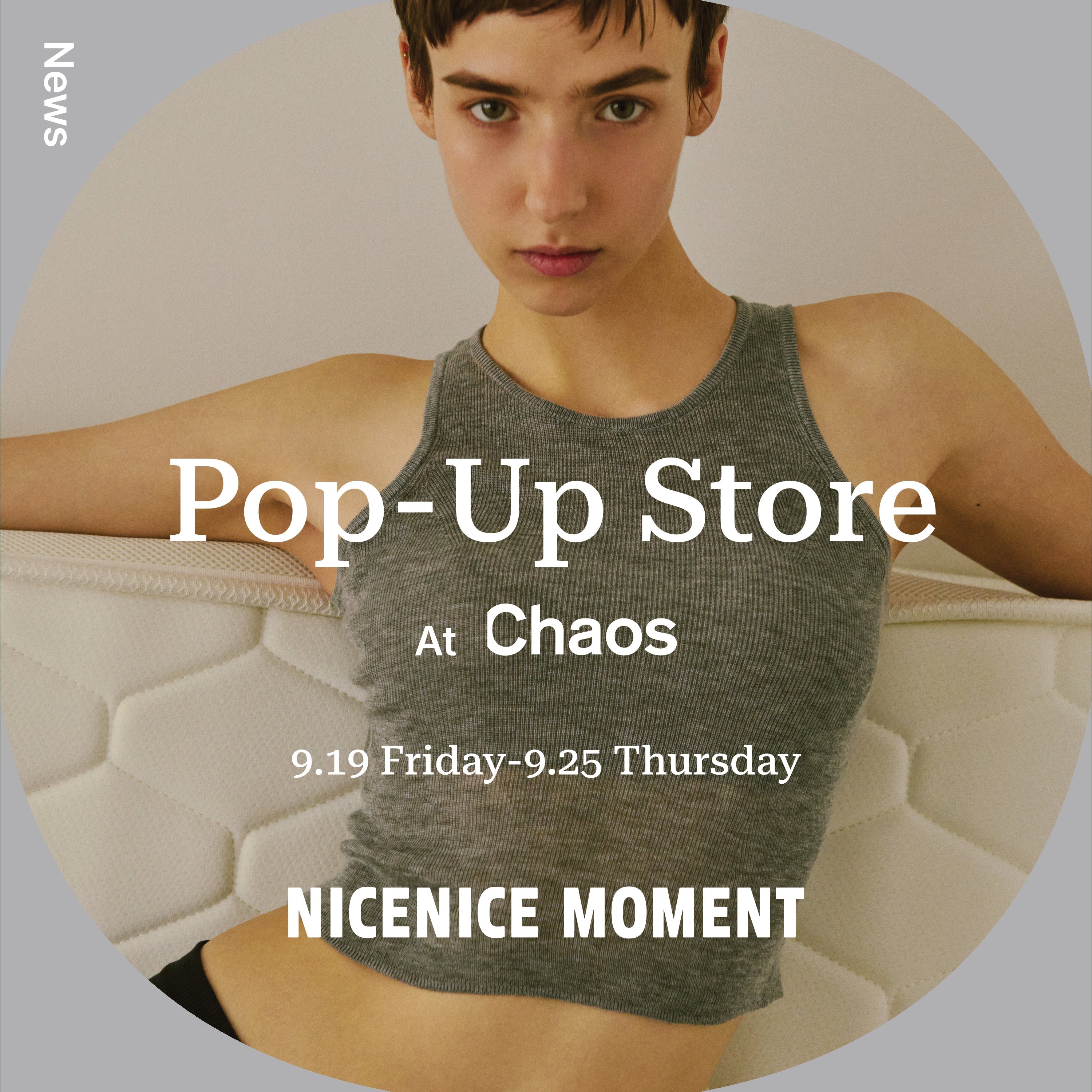 Chaos Pop-Up開催のお知らせ