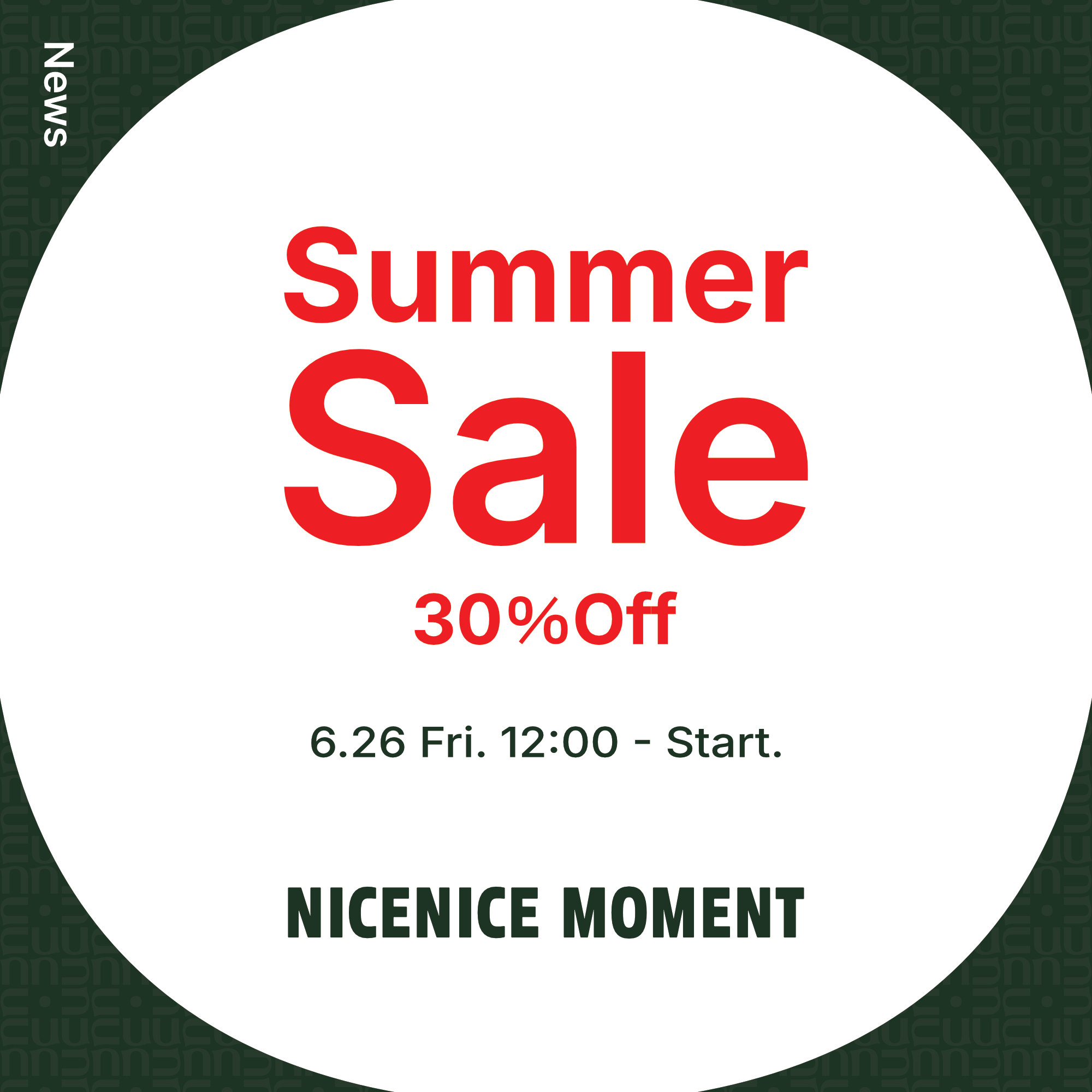 Summer Sale 開催のお知らせ