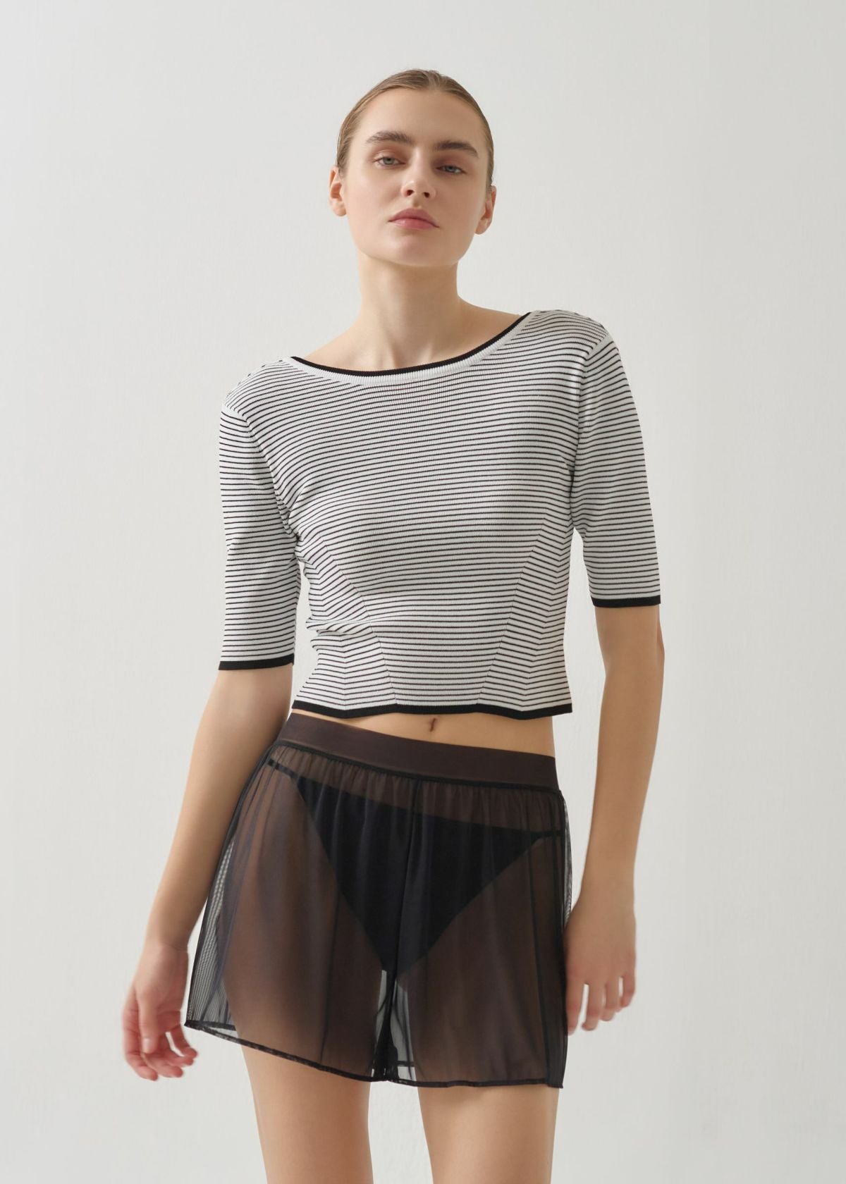 CROPPED COMPACT TEE – NICENICE MOMENT