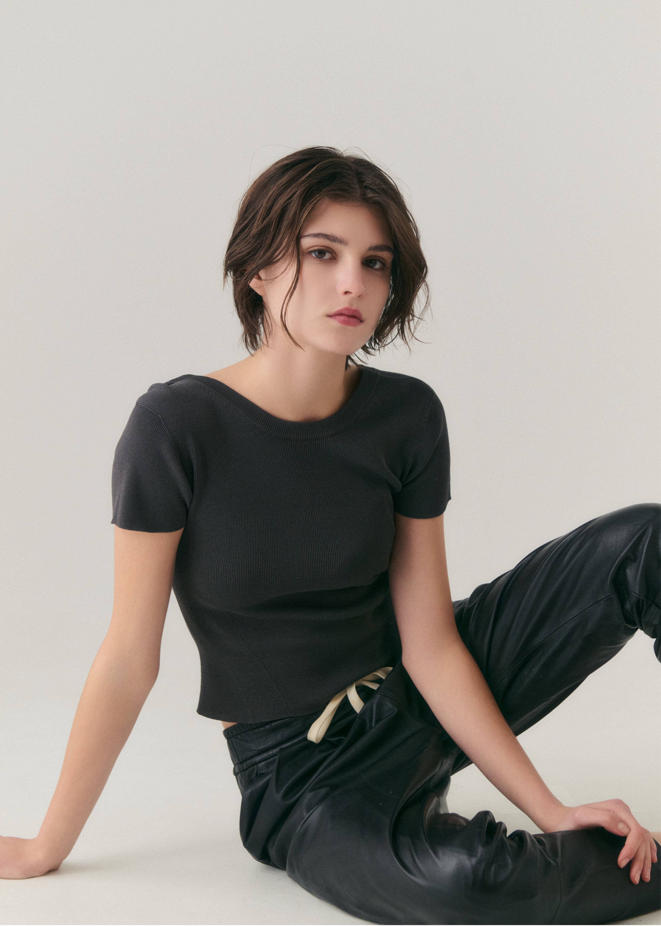 トップス NICENICE MOMENT Cropped Compact Tee COMPACT TEE – NICENICE MOMENT