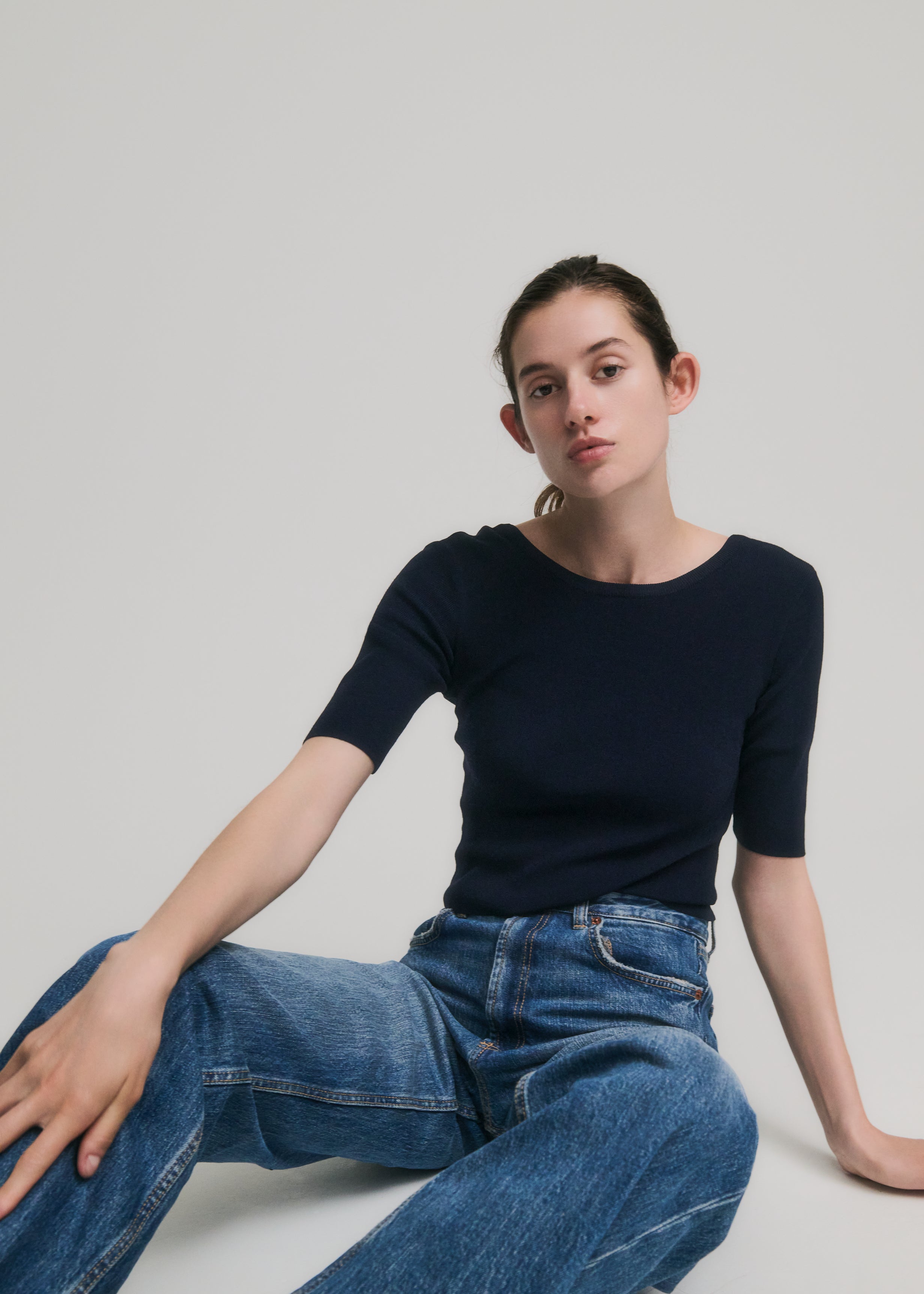 CROPPED COMPACT TEE